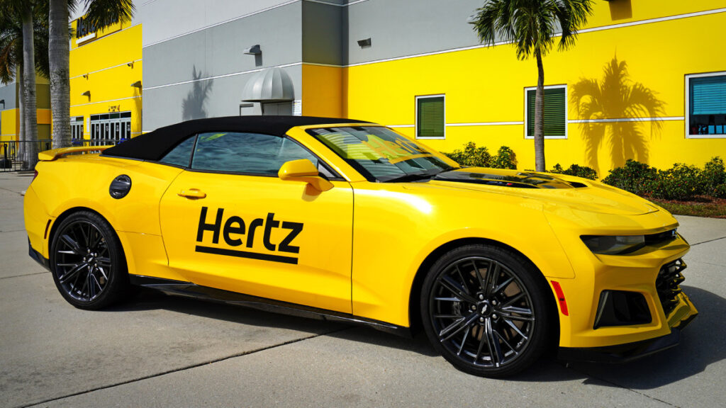 hertz selling gas